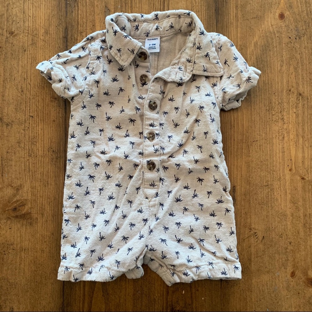 Old Navy Baby boy romper 0-3 months